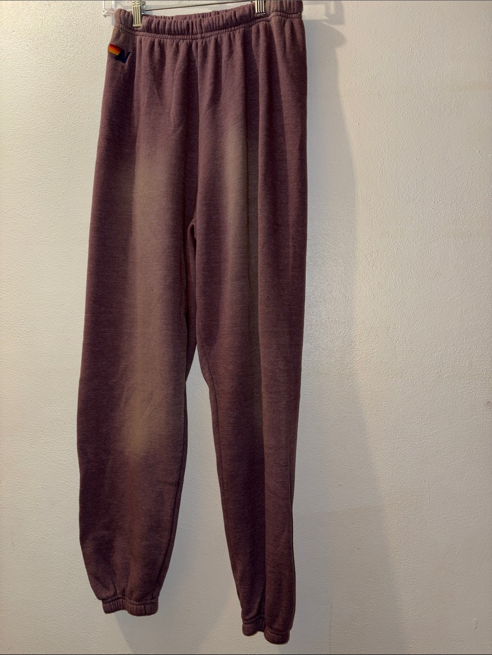 Aviator Nation Women’s Dusty Mauve/ Brownish Jogger Sweatpants
